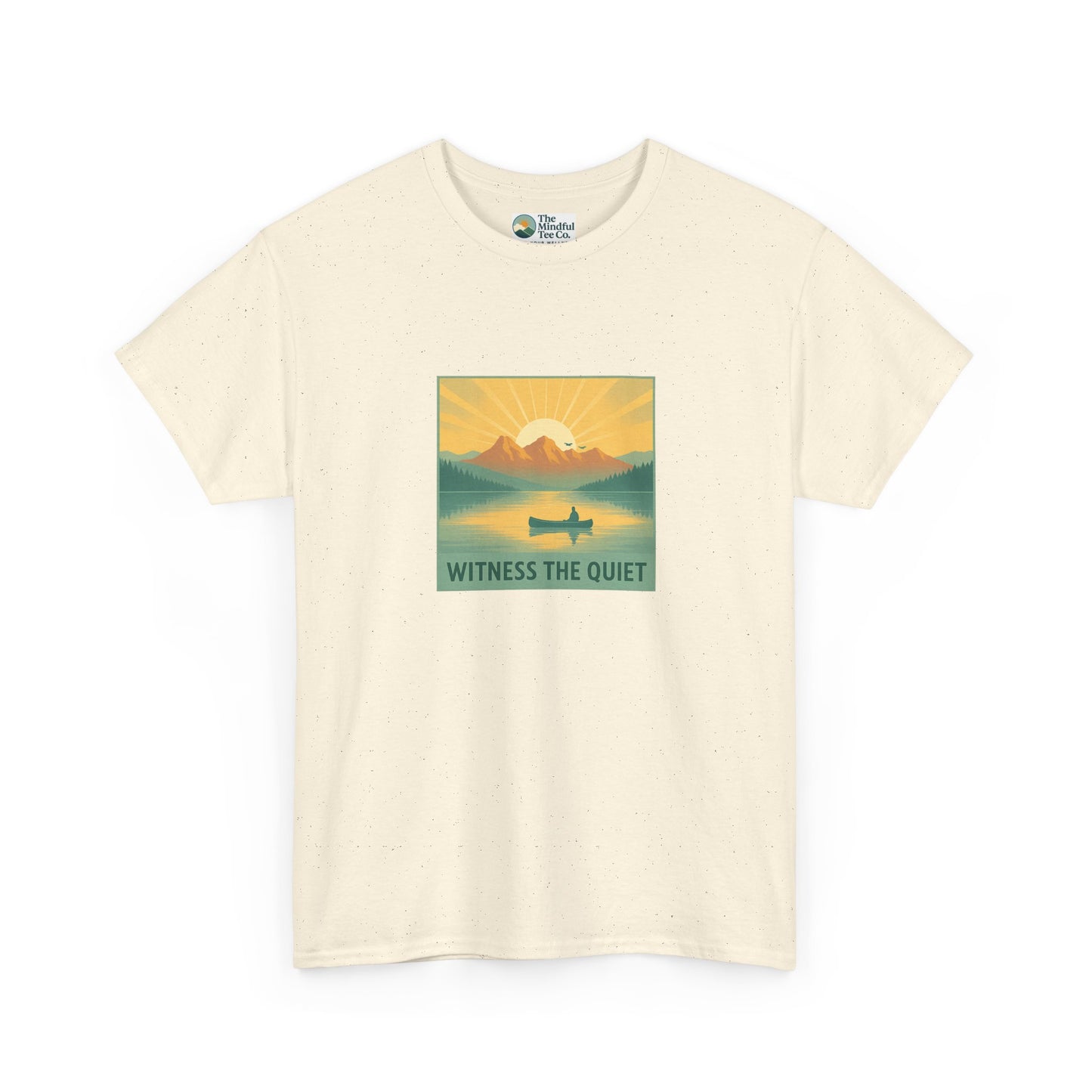 Witness the Quiet T-Shirt - Nature Mindfulness Canoe  Tee
