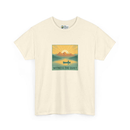 Witness the Quiet T-Shirt - Nature Mindfulness Canoe  Tee