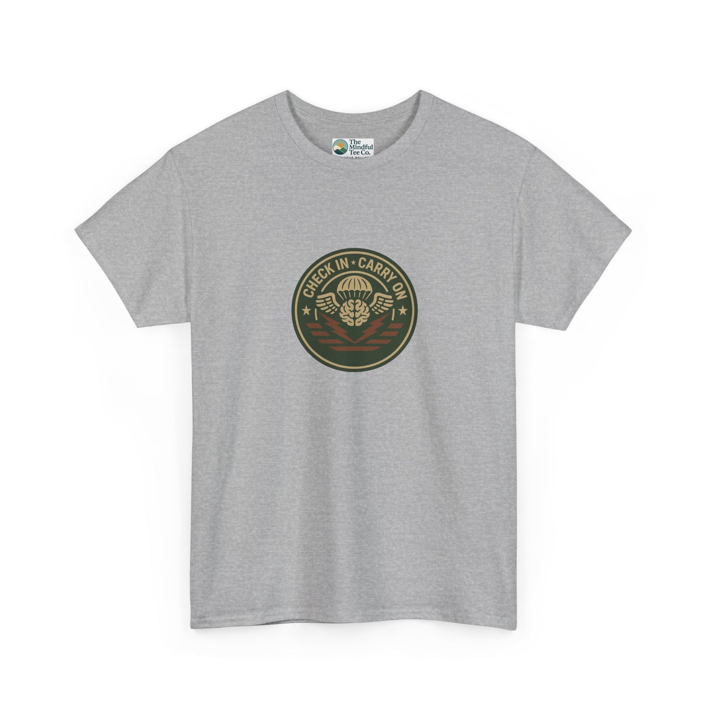 Check In, Carry On T-Shirt - Military Mental Health Tee