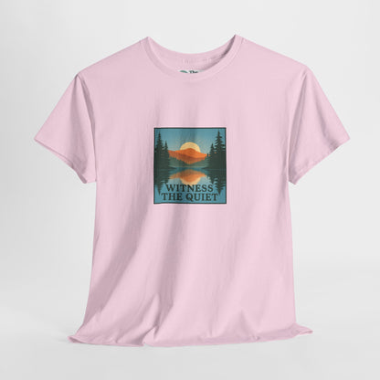 Witness the Quiet T-Shirt - Nature Mindfulness Reflection Tee