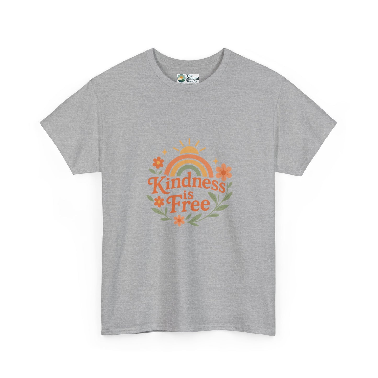 Kindness Is Free T-Shirt – Rainbow Positivity Tee