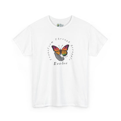 Transform Through Struggle T-Shirt - Butterfly Evolution