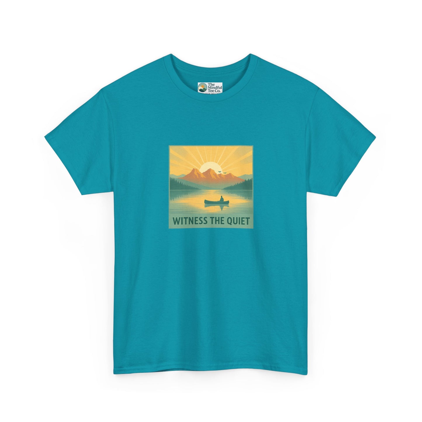 Witness the Quiet T-Shirt - Nature Mindfulness Canoe  Tee