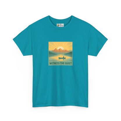 Witness the Quiet T-Shirt - Nature Mindfulness Canoe  Tee
