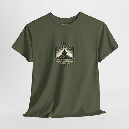Face the Storm Within T-Shirt – Military Mental Strength Tee