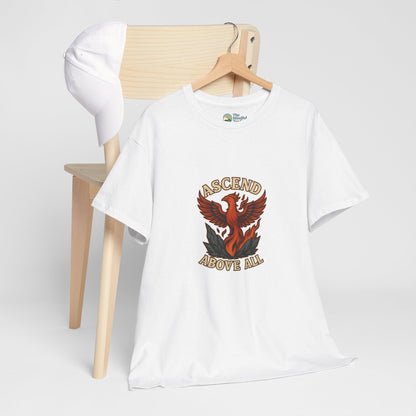 Ascend Above All T-Shirt – Phoenix Rising Strength Design
