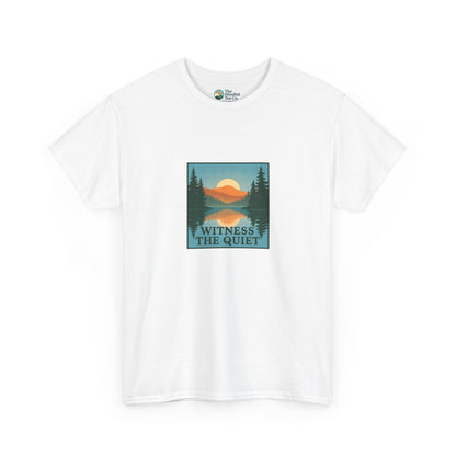Witness the Quiet T-Shirt - Nature Mindfulness Reflection Tee