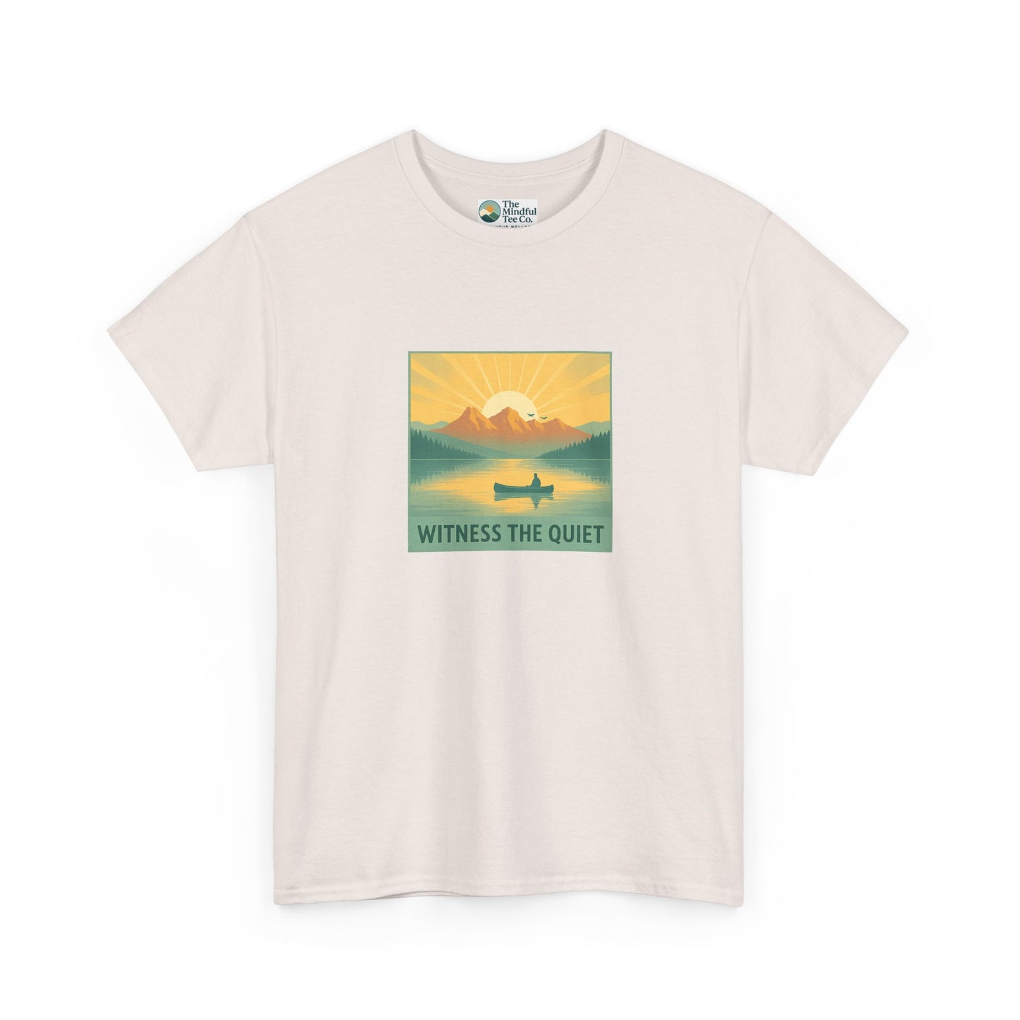 Witness the Quiet T-Shirt - Nature Mindfulness Canoe  Tee