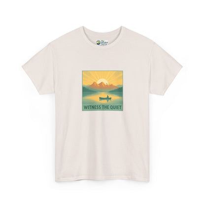 Witness the Quiet T-Shirt - Nature Mindfulness Canoe  Tee