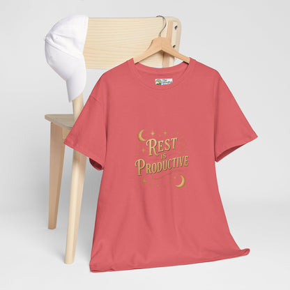 Rest Is Productive T-Shirt – Celestial Self-Care Tee