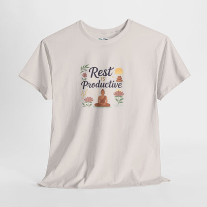 Rest Is Productive T-Shirt – Mindfulness & Meditation Tee