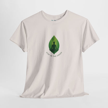 Stay in the Green T-Shirt – Minimalist Meditation Tee