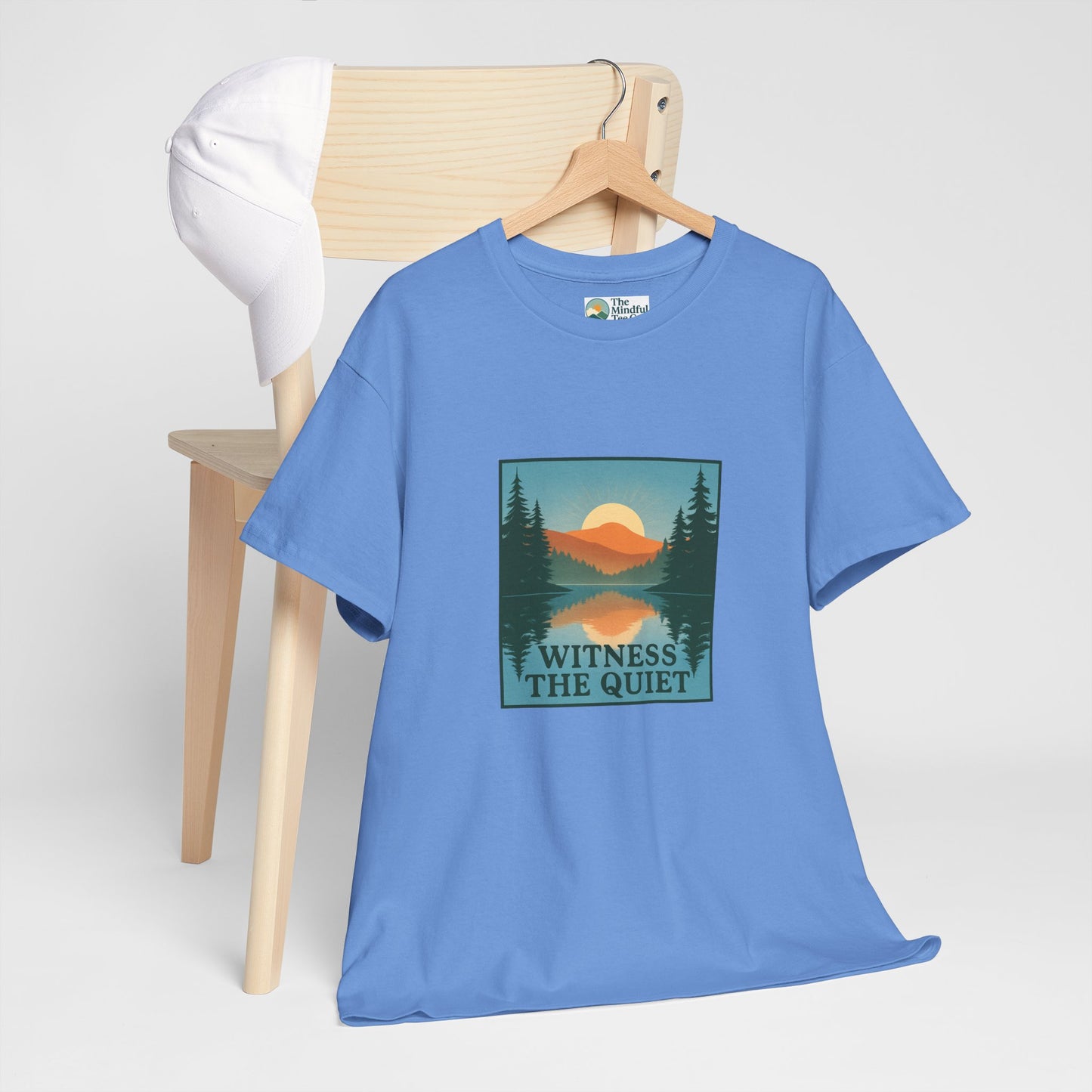 Witness the Quiet Reflection T-Shirt - Nature Mindfulness Tee