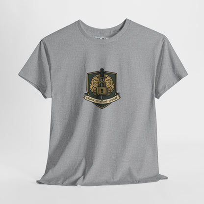 Unlock Overcome Endure T-Shirt – Military Strength & Perseverance  Tee