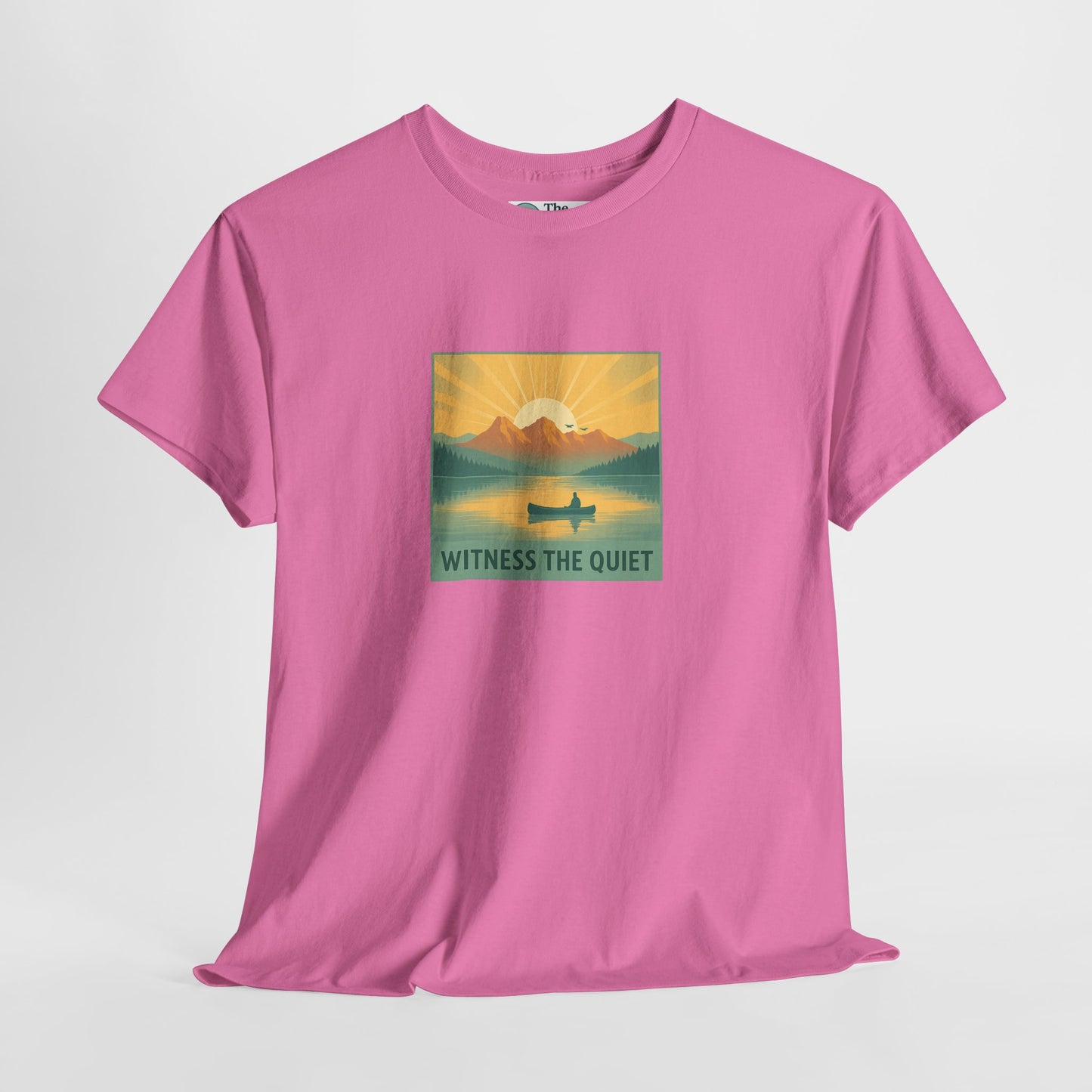 Witness the Quiet T-Shirt - Nature Mindfulness Canoe  Tee