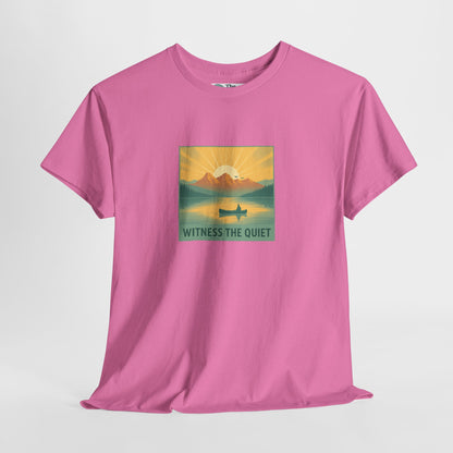 Witness the Quiet T-Shirt - Nature Mindfulness Canoe  Tee