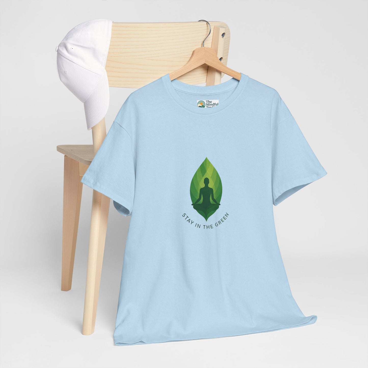 Stay in the Green T-Shirt – Minimalist Meditation Tee