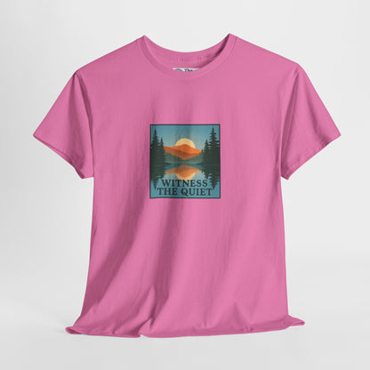 Witness the Quiet T-Shirt - Nature Mindfulness Reflection Tee