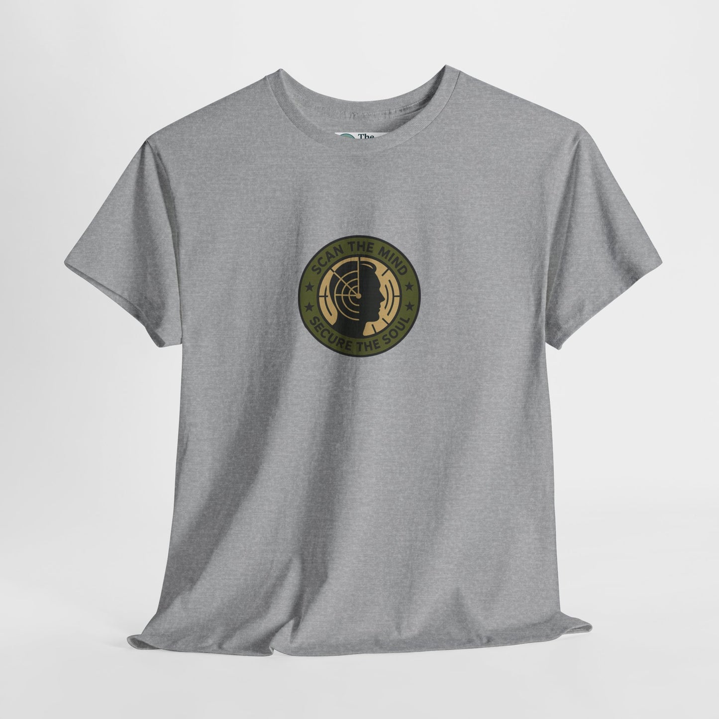 Scan the Mind, Secure the Soul T-Shirt – Military Awareness & Strength  Tee