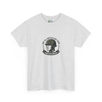 Not All Battles Are Seen T-Shirt – Military Strength & Awareness  Tee