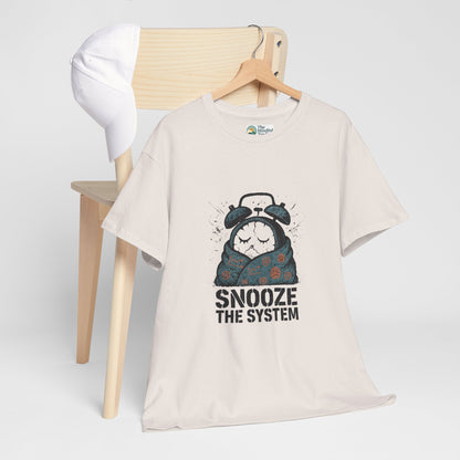 Snooze the System T-Shirt – Anti-Hustle Graphic Tee
