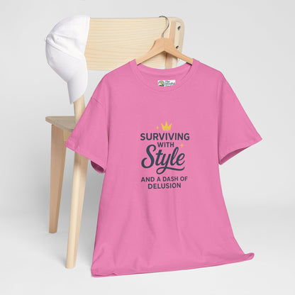Surviving with Style T-Shirt – Mental Health & Self-Care Tee
