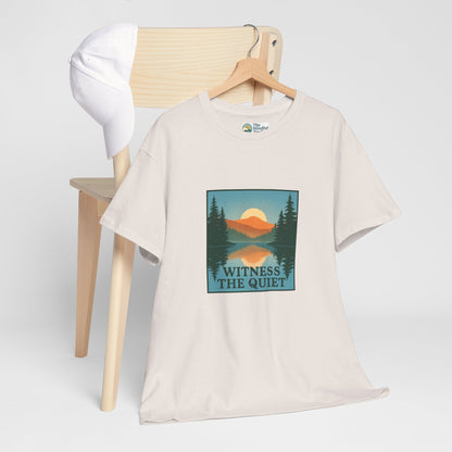 Witness the Quiet Reflection T-Shirt - Nature Mindfulness Tee