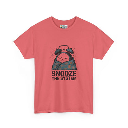Snooze the System T-Shirt – Anti-Hustle Graphic Tee