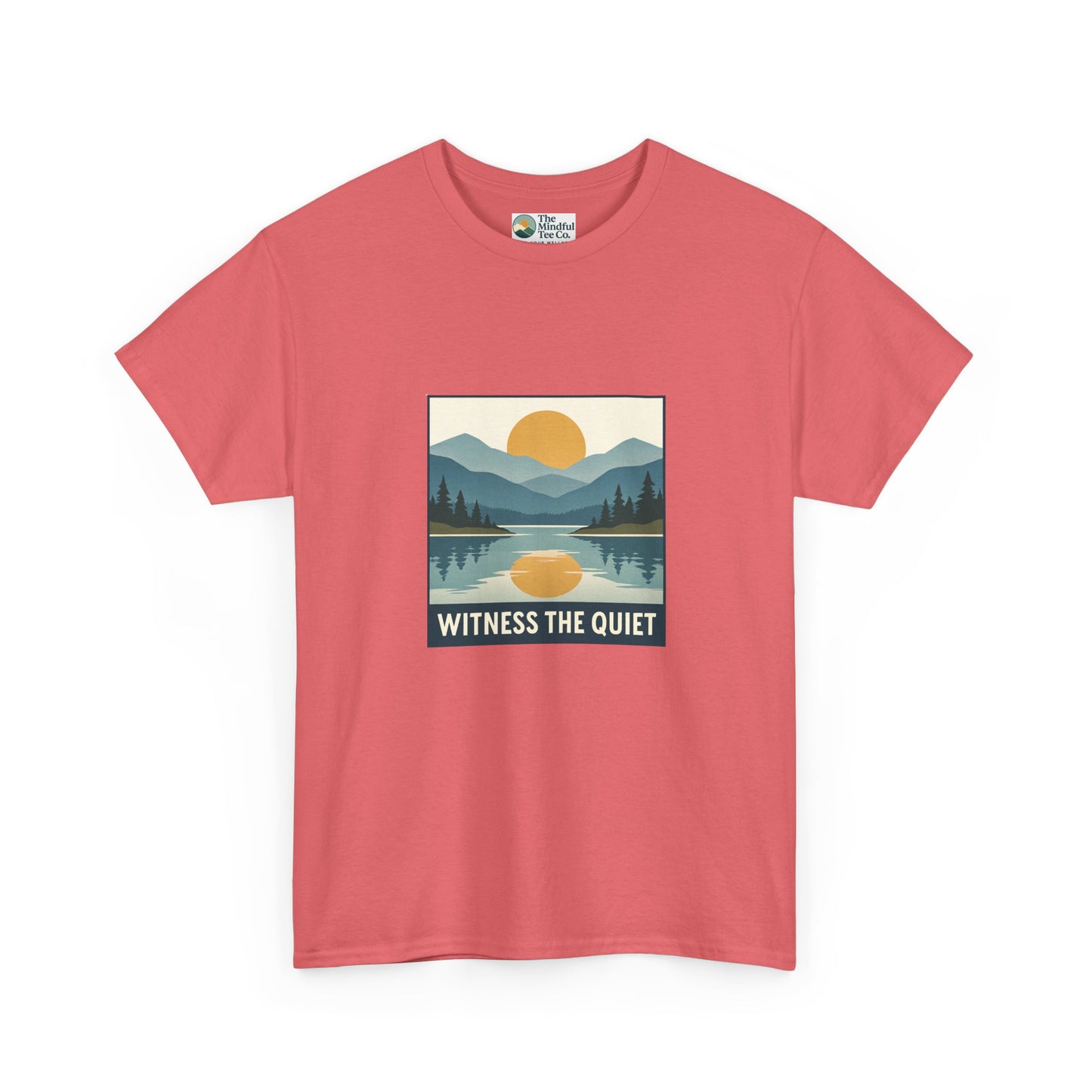 Witness the Quiet Sunset T-Shirt - Reflection Mindfulness Tee