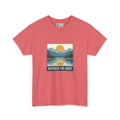 Witness the Quiet Sunset T-Shirt - Reflection Mindfulness Tee