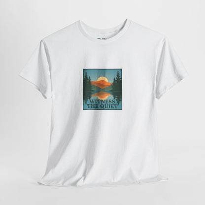 Witness the Quiet T-Shirt - Nature Mindfulness Reflection Tee
