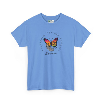Transform Through Struggle T-Shirt - Butterfly Evolution