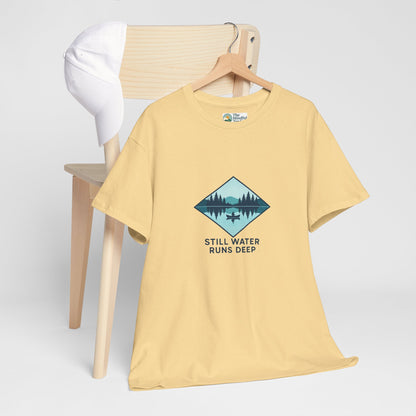 Still Water Runs Deep T-Shirt – Lake Reflection Mental Health Tee