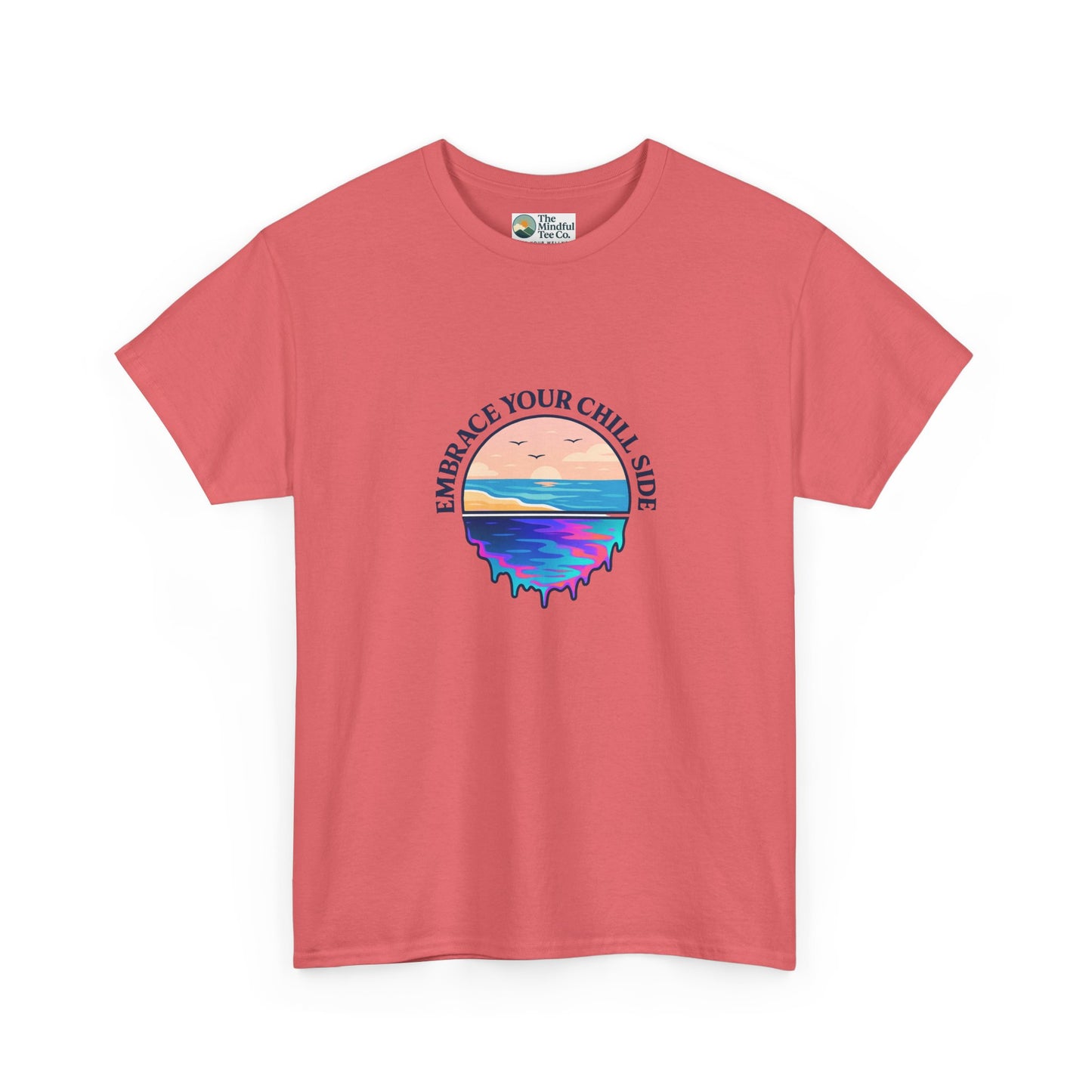 Embrace Your Chill Side T-Shirt - Mountain Lake Reflection Tee