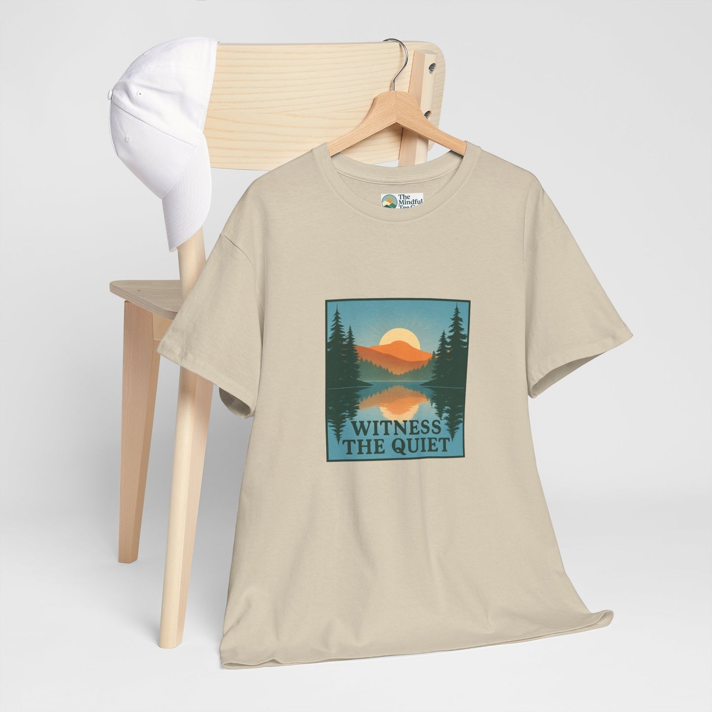 Witness the Quiet Reflection T-Shirt - Nature Mindfulness Tee