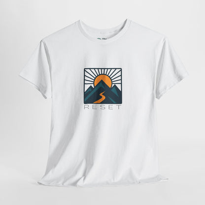 RESET T-Shirt – Motivational Sunrise Tee