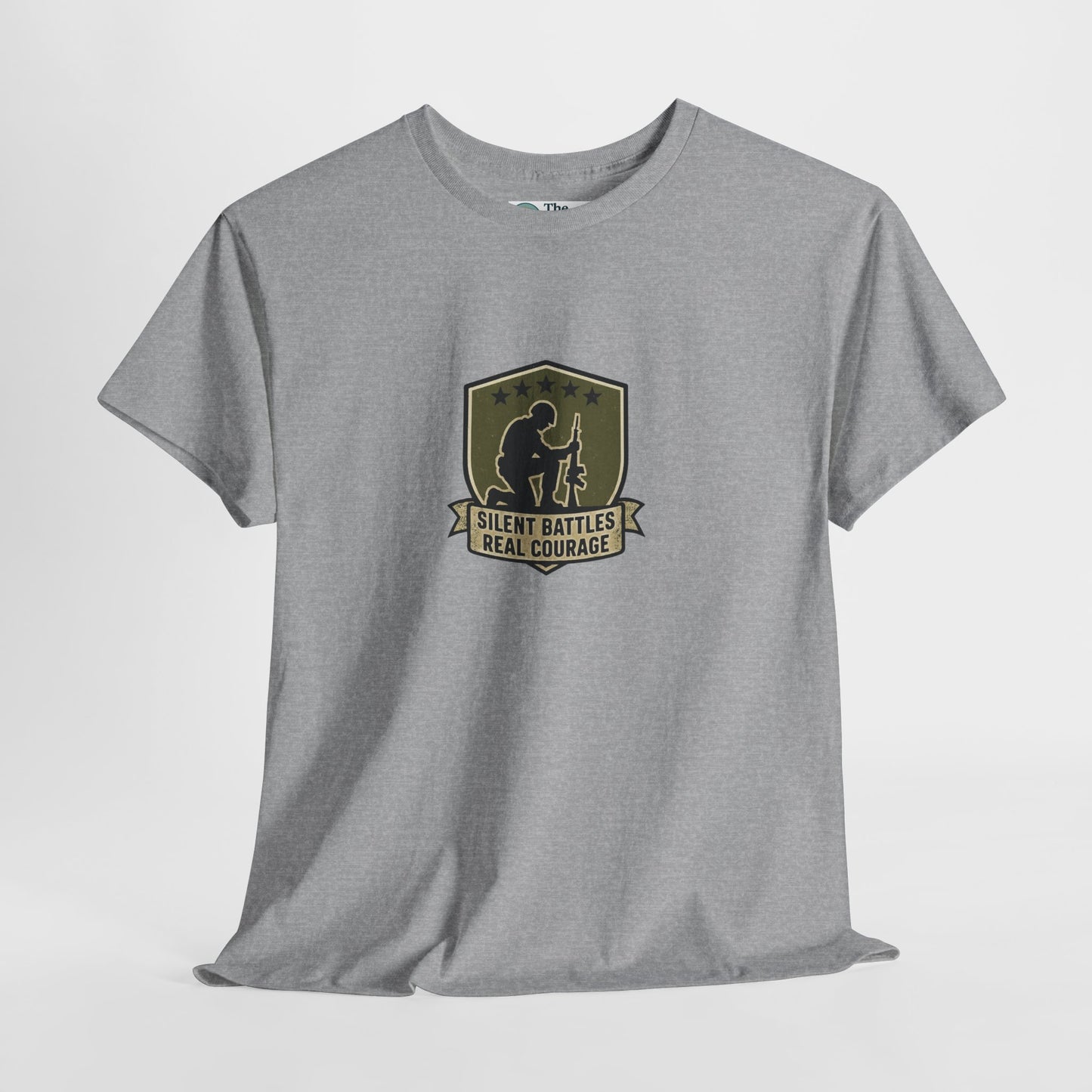 Silent Battles Real Courage T-Shirt – Military Mental Health Tee