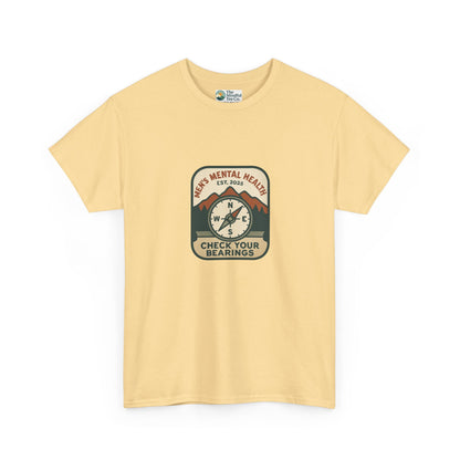 Check Your Bearings T-Shirt – Men’s Mental Health Compass Tee