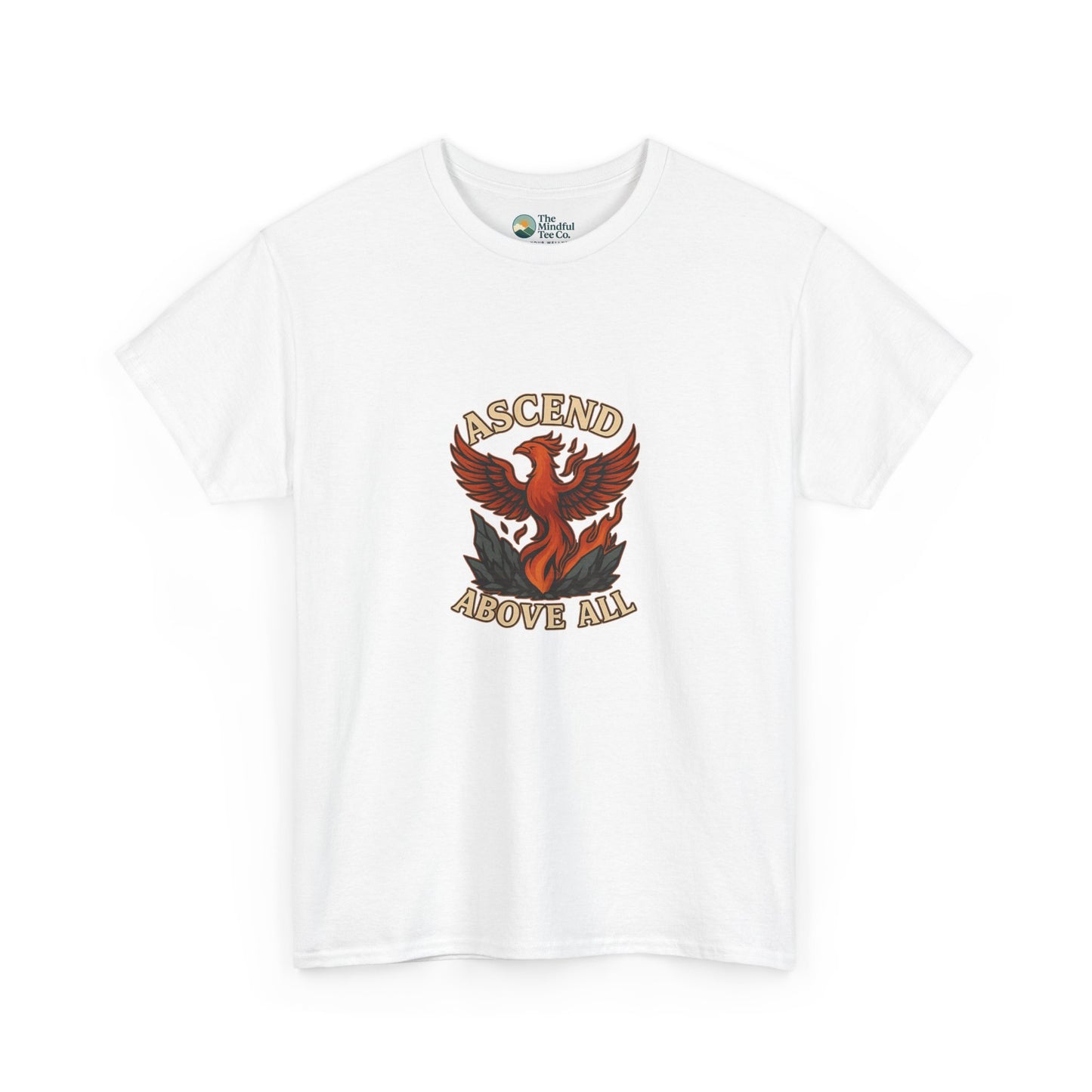Ascend Above All T-Shirt – Phoenix Rising Strength Design