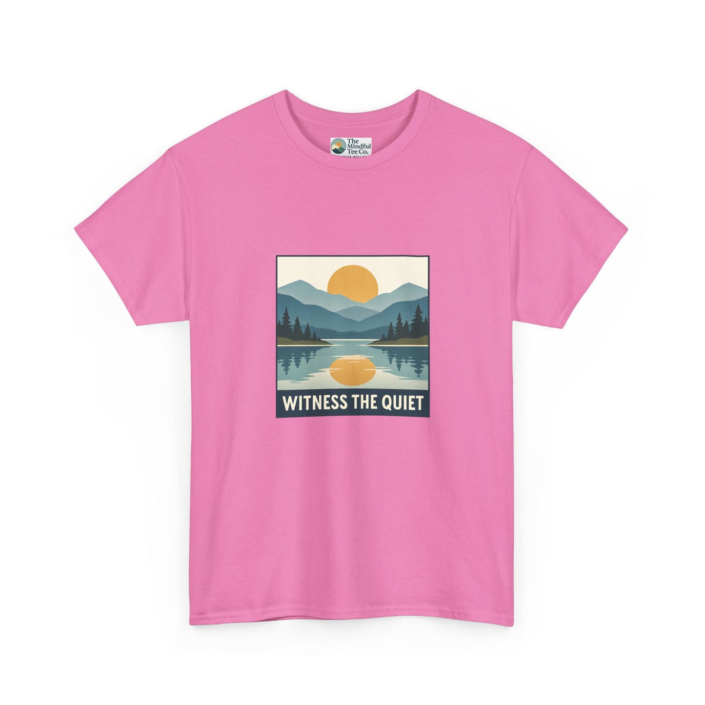 Witness the Quiet Sunset T-Shirt - Reflection Mindfulness Tee