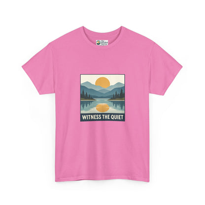 Witness the Quiet Sunset T-Shirt - Reflection Mindfulness Tee
