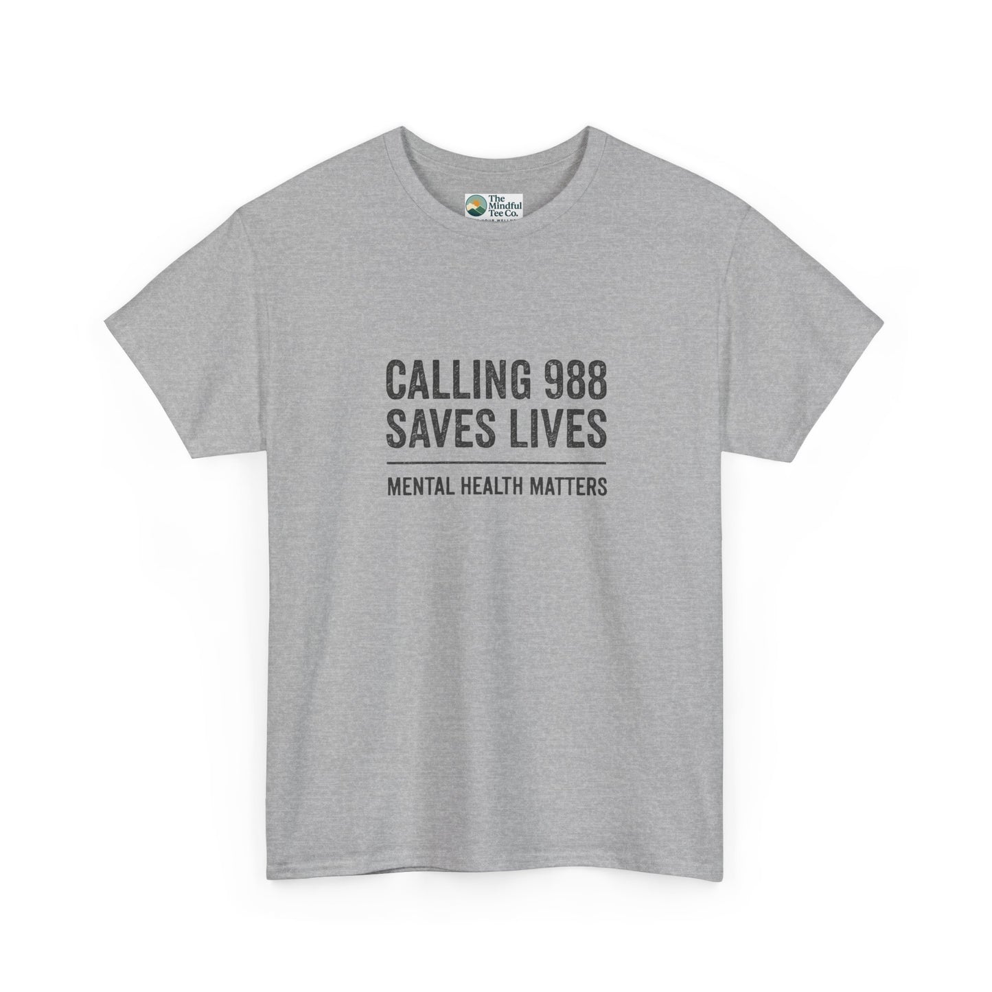 Calling 988 Saves Lives T-Shirt - Mental Health Awareness
