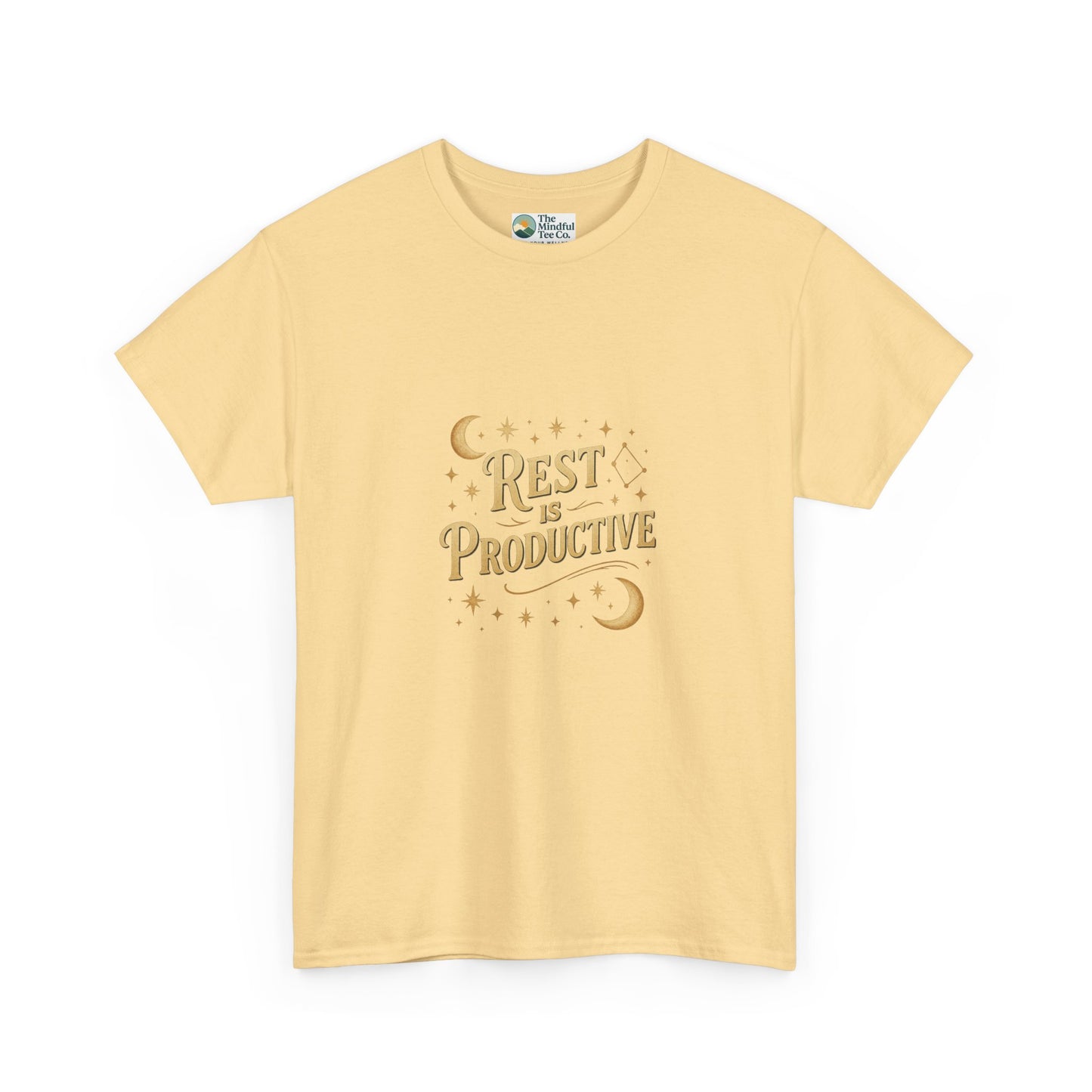 Rest Is Productive T-Shirt – Celestial Self-Care Tee