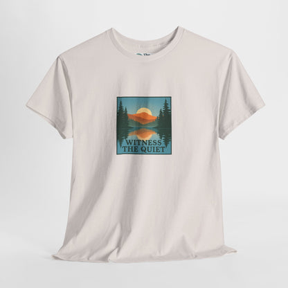 Witness the Quiet T-Shirt - Nature Mindfulness Reflection Tee
