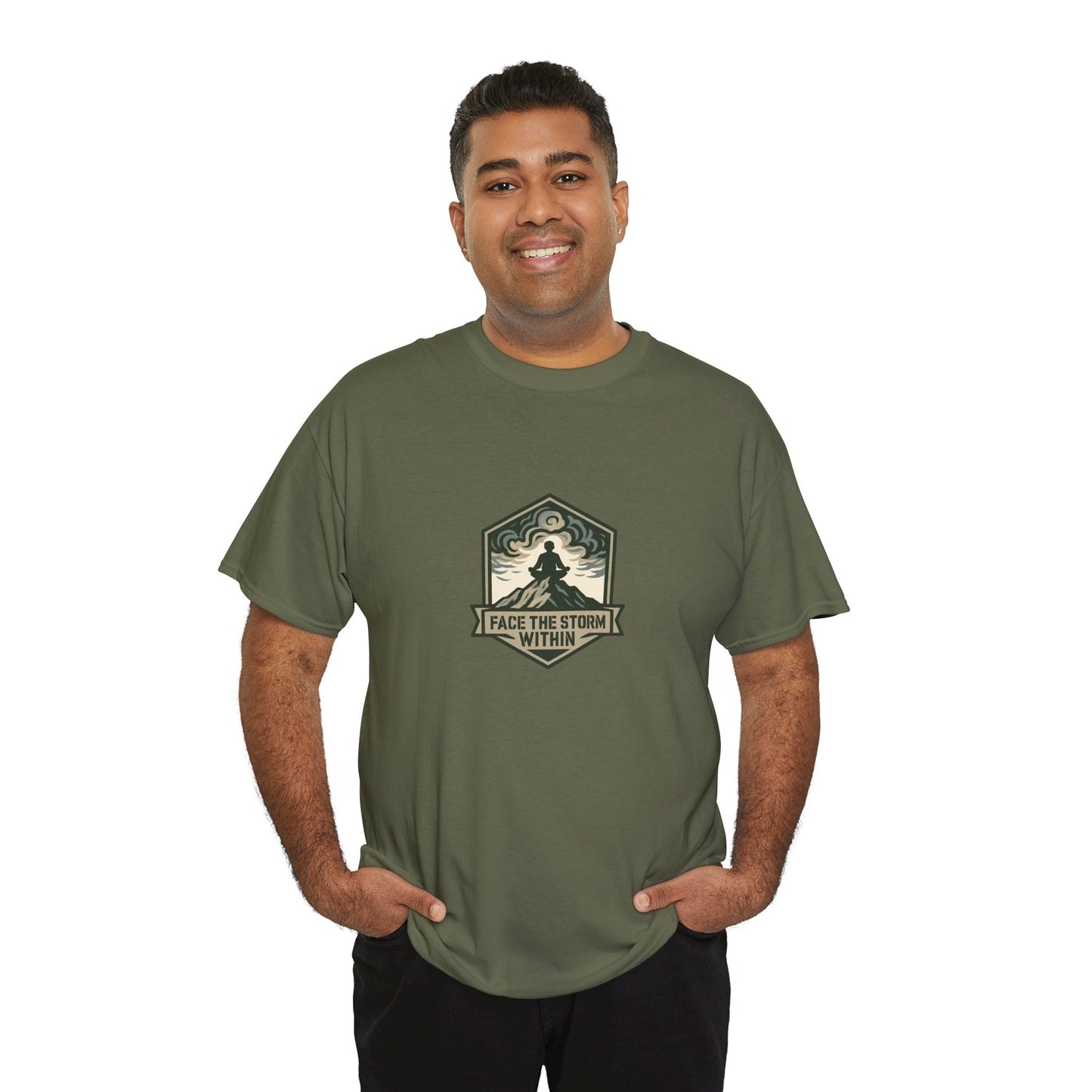 Face the Storm Within T-Shirt – Military Mental Strength Tee