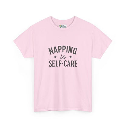 Napping Is Self-Care T-Shirt – Funny Mental Health Tee