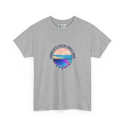 Embrace Your Chill Side T-Shirt - Mountain Lake Reflection Tee