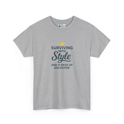 Surviving with Style T-Shirt – Mental Health & Self-Care Tee