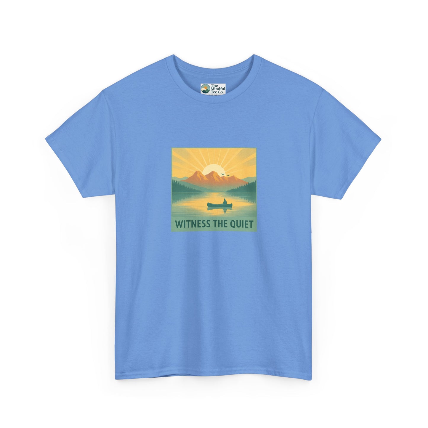 Witness the Quiet T-Shirt - Nature Mindfulness Canoe  Tee