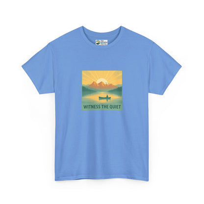 Witness the Quiet T-Shirt - Nature Mindfulness Canoe  Tee